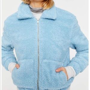 Blue teddy coat